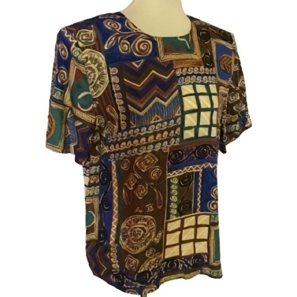 Vintage wild 80s tunic